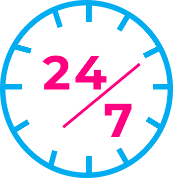 Web design 101  : 24/7 clock image